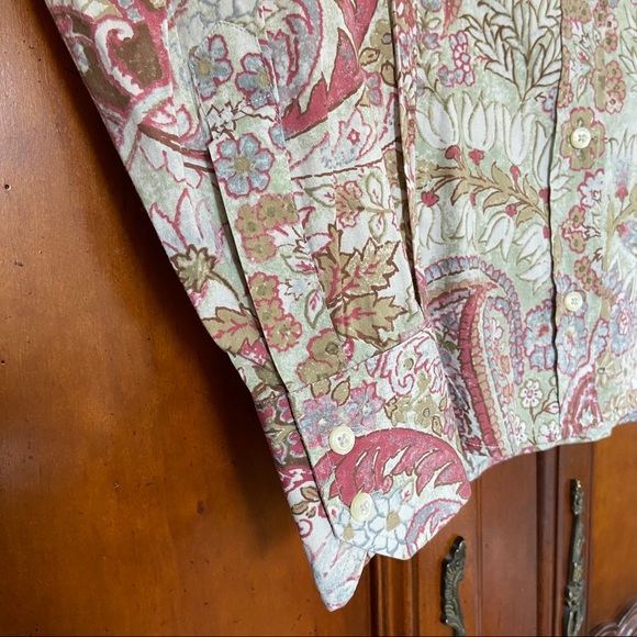 Etro Milan Paisley Button-Down Shirt | Size 42 | Large Exaggerated Collar - Picture 5 of 9